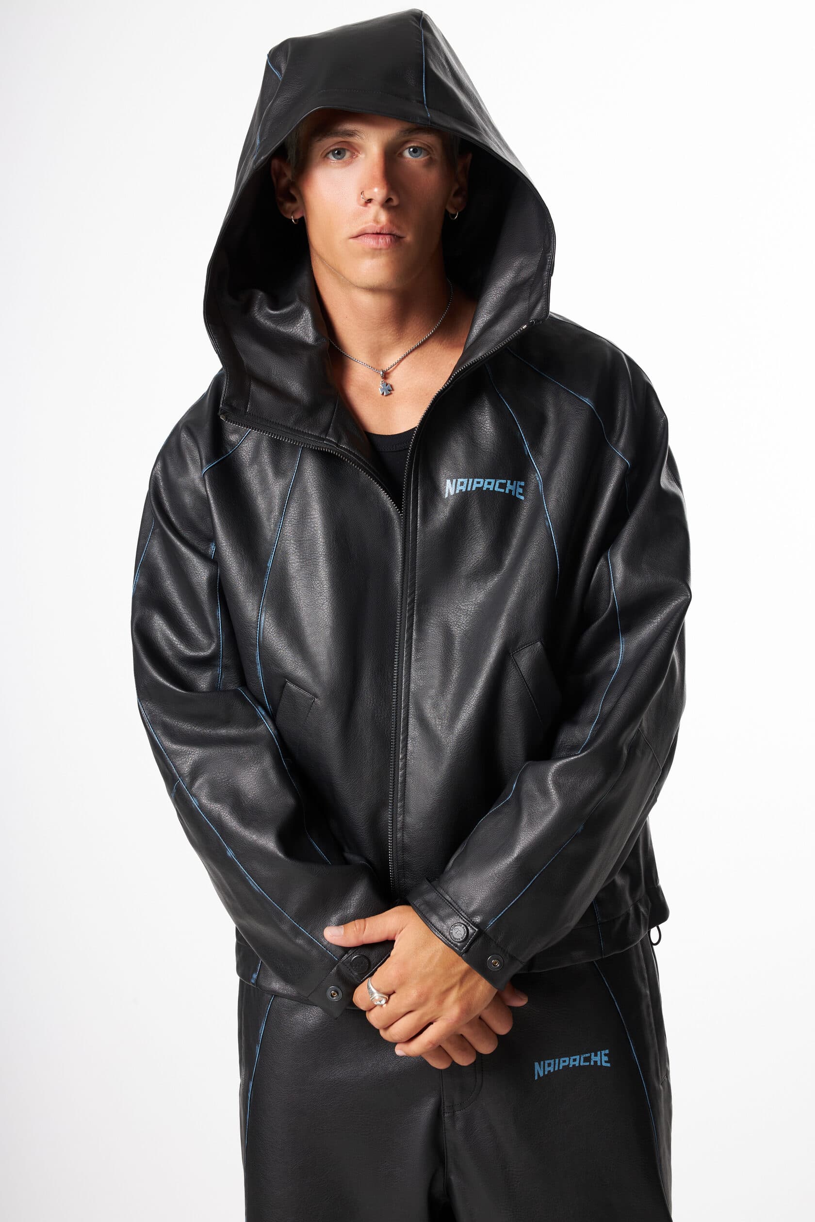 Куртка HOODED LEATHER